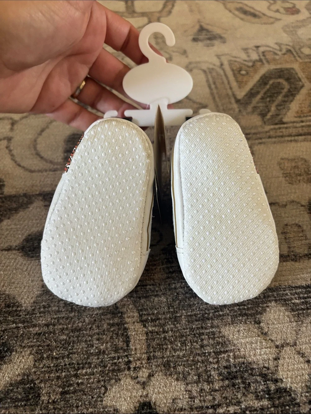 Baby Fanatic Black & White San Francisco 49ers Pre-Walker Shoes